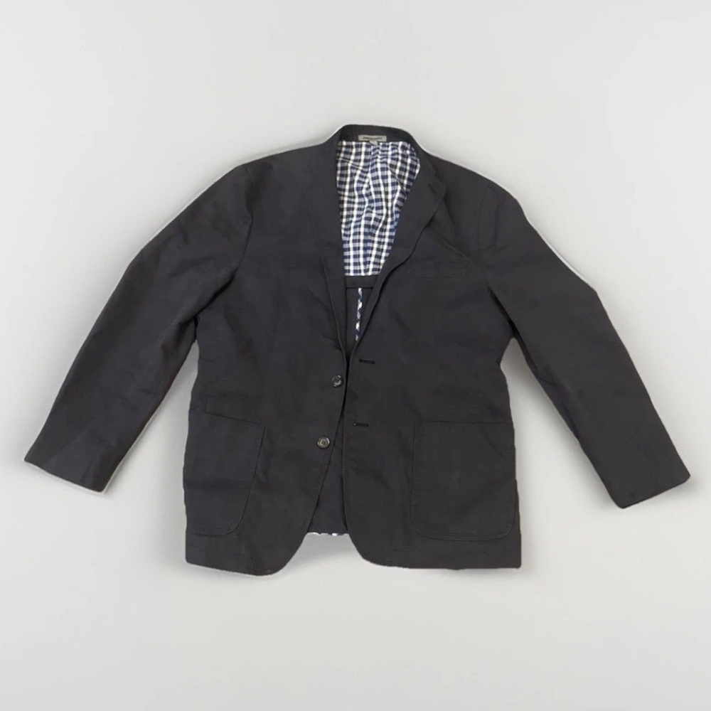 Johnston And Murphy Men’s Casual Dark Blue Blazer Size Large Cotton Blend 47R